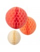 3 boules alvéolées Blush