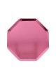 8 Assiettes en carton _ Rose Métallisé