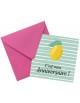8 Cartes Invitation et Enveloppes Tropical