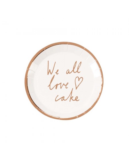 12 mini assiettes We all love cake