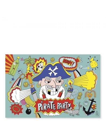 Cartes Invitation Pirate Pirouette Cacahouète