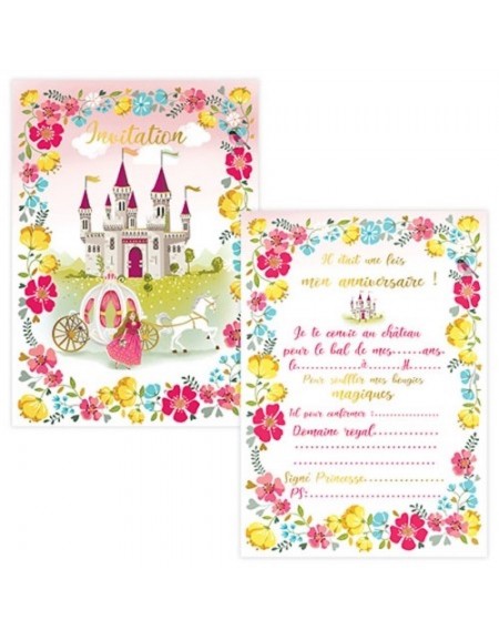 Cartes Invitation et Enveloppes Princesse Cartesdart