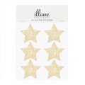 24 Stickers étoiles dorées