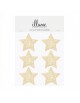 24 Stickers étoiles dorées.