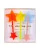 6 petits Toppers Etoiles Flashy