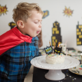 4 Bougies Super-héros anniversaire enfant