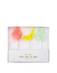 6 Bougies Fruits pailletées