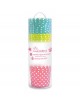 25 caissettes colorées de cuisson pois blancs