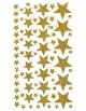 Stickers étoiles dorées pailletées