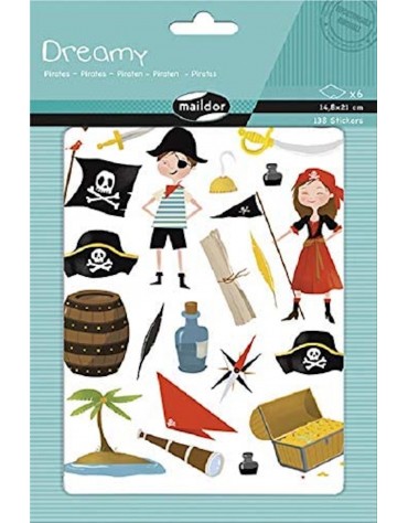 Stickers Pirates Maildor anniversaire enfants