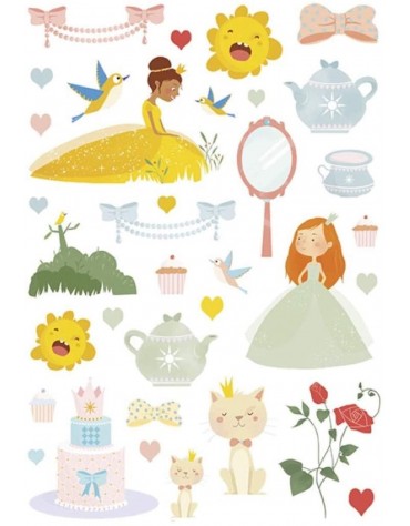 Stickers Princesses Maildor anniversaire enfants
