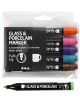 6 Feutres porcelaine couleurs assorties 1