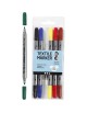 6 Feutres textiles couleurs classiques