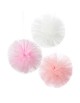 3 Pompons en tulle Roses