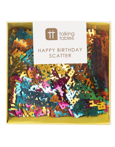 Confettis Happy Birthday Talking tables décoration table de fête