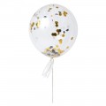 Kit 8 ballons Confettis silver and gold Meri Meri
