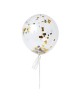 Kit 8 ballons Confettis _ Silver and gold