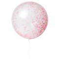 Kit 3 ballons Géants Confettis roses Meri Meri fête anniversaire