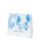 12 Ballons Bleu Marbré