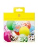 12 Ballons Arc-en-ciel et Confettis
