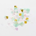 Confettis carrés irisés Meri Meri décoration table de fête