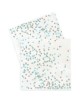20 Serviettes Confettis menthe et dorés
