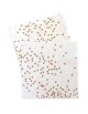 20 Serviettes Confettis Roses et dorés