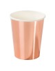 8 Gobelets en carton _ Rose doré