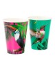 12 grands Gobelets en carton _ Tropical