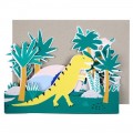 1 Carte postale Dinosaures Meri Meri