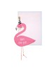 1 Carte Flamant Rose