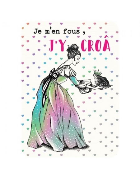 1 Carte postale Princesse et Grenouille Cartesdart