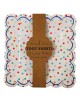 8 Assiettes en carton _ Pois multicolores