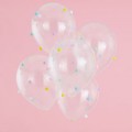 5 ballons Pompons Pastel décoration originale