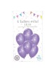 6 Ballons Métal Lilas
