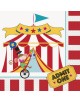 16 Serviettes en papier _ Carnaval Circus
